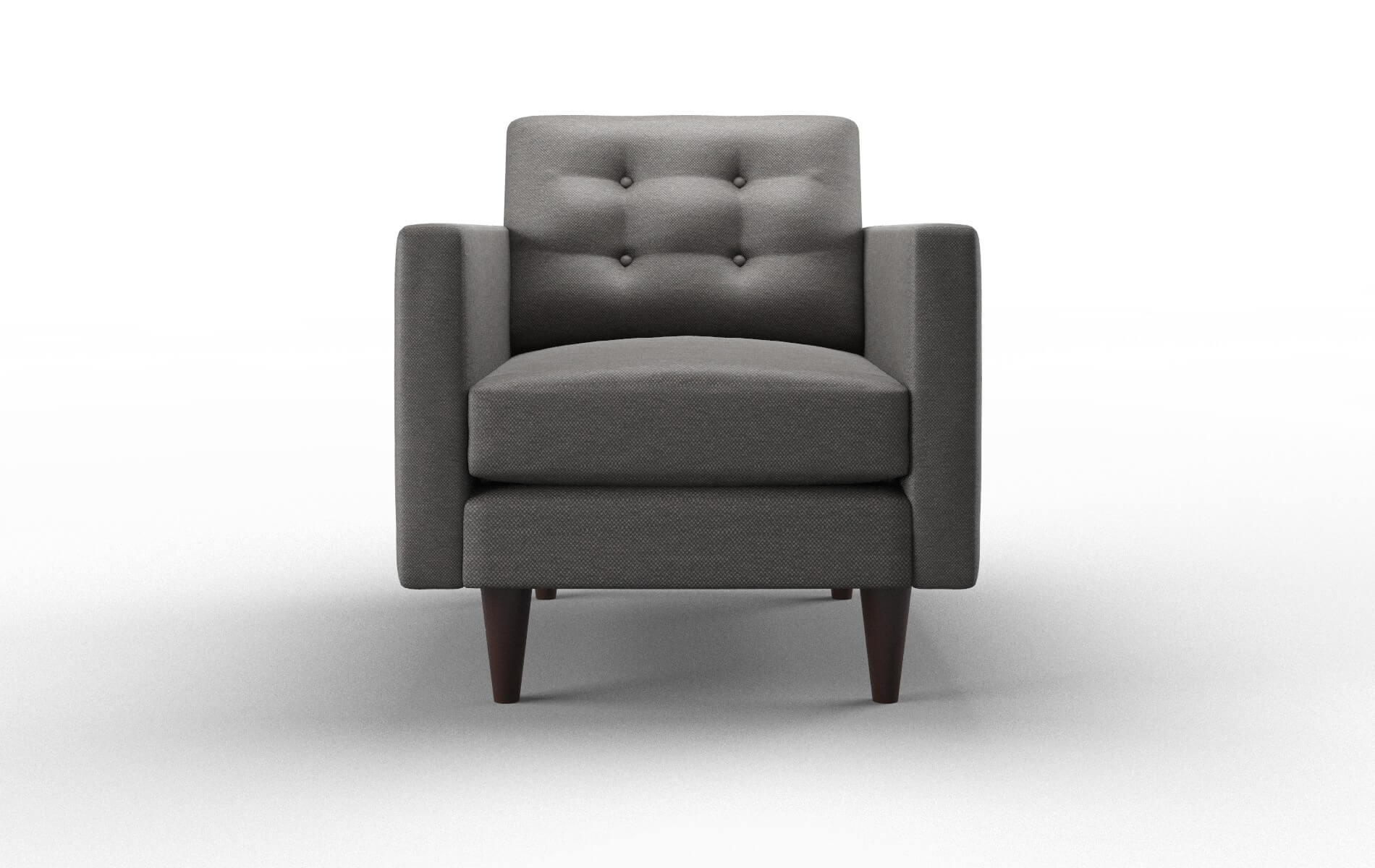 Turin Oscar Grey Chair espresso legs 1