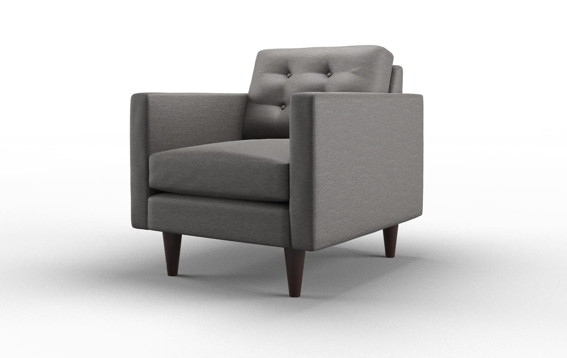 Turin Oscar Grey Chair espresso legs 4