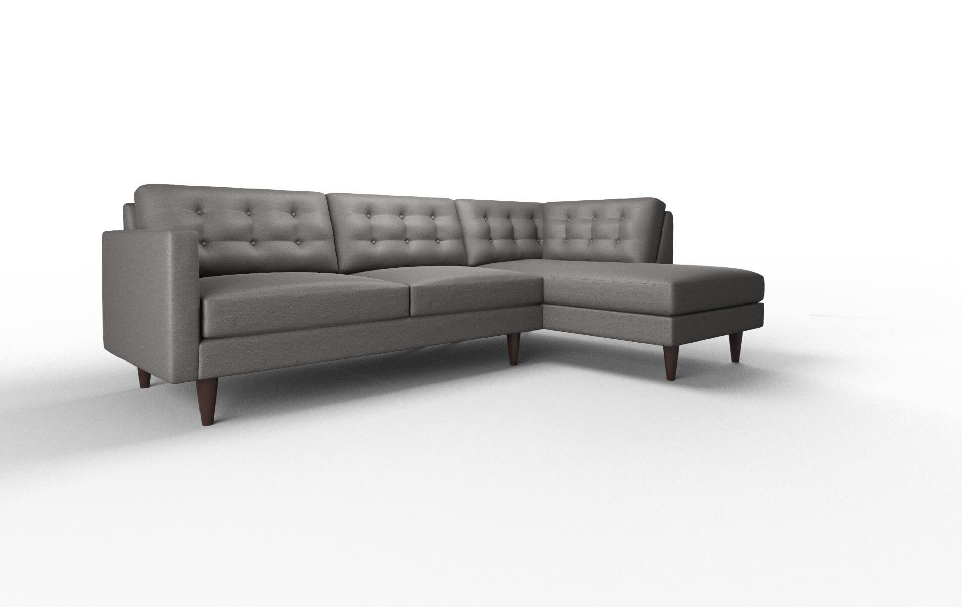 Turin Oscar Grey Panel espresso legs 2