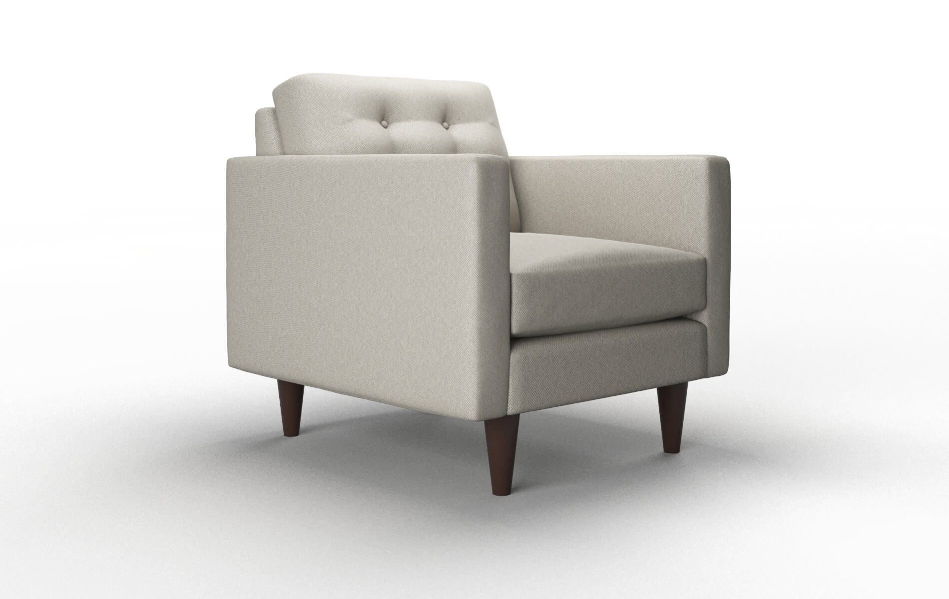 Turin Oscar Silver Chair espresso legs 2