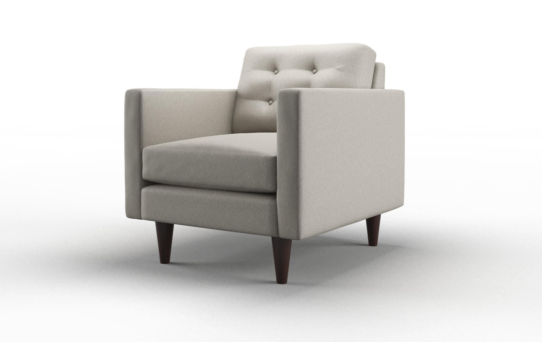 Turin Oscar Silver Chair espresso legs 4