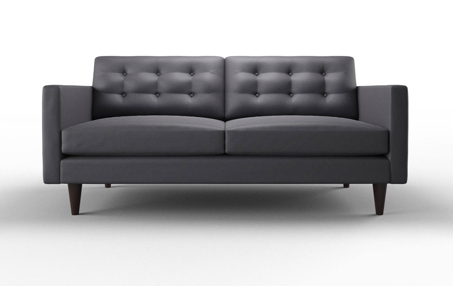 Turin Parker Charcoal Sofa espresso legs 1