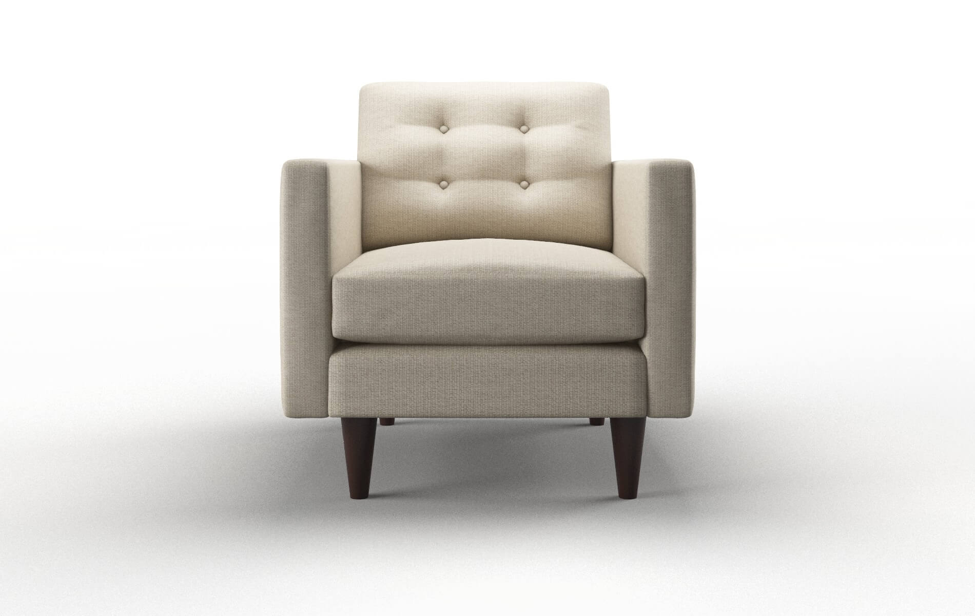 Turin Parker Linen Chair espresso legs 1