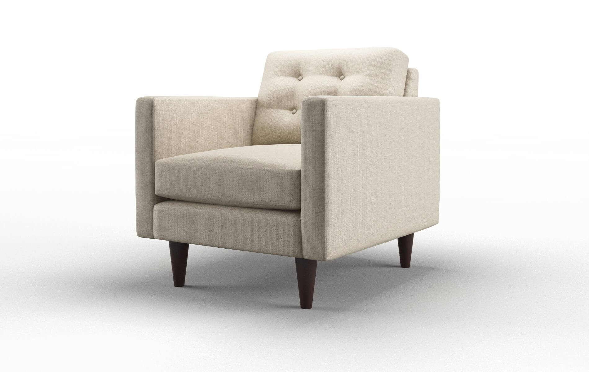 Turin Parker Linen Chair espresso legs 4