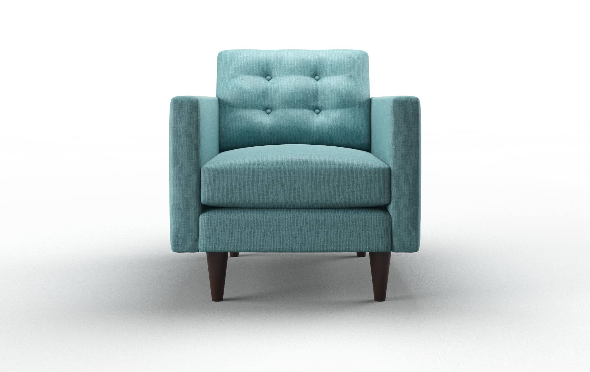 Turin Parker Turquoise Chair espresso legs 1