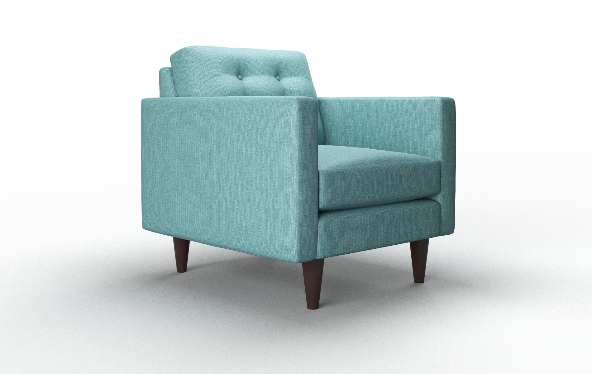 Turin Parker Turquoise Chair espresso legs 2
