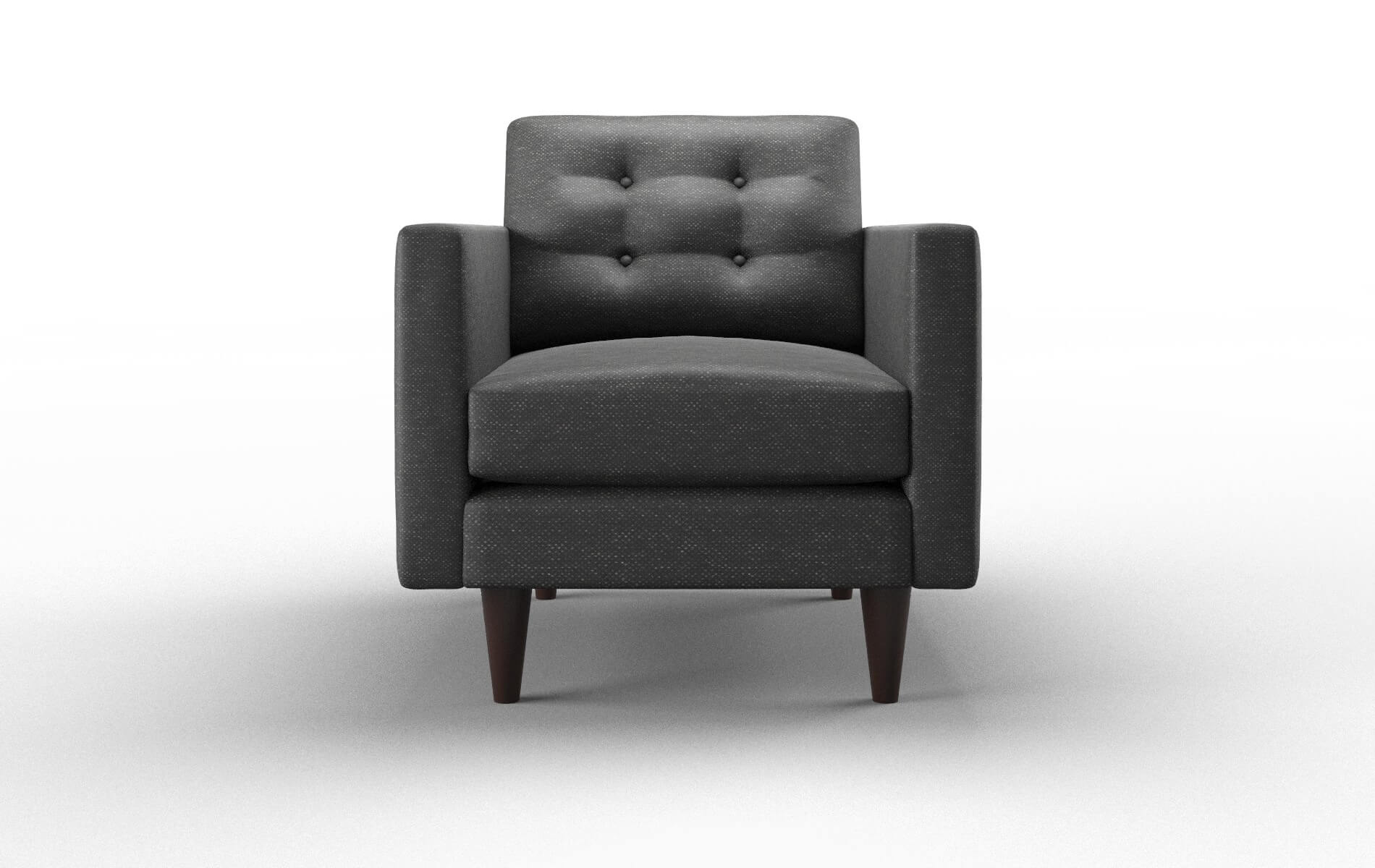 Turin Phoenix Charcoal Chair espresso legs 1