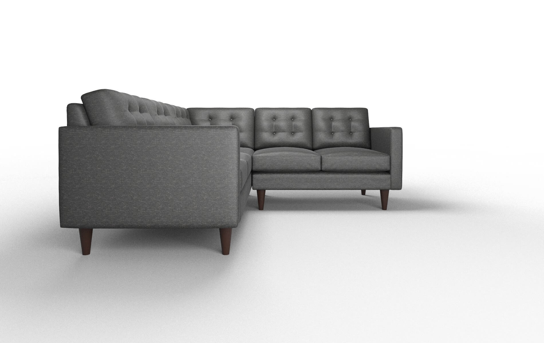 Turin Phoenix Charcoal Sectional espresso legs 2