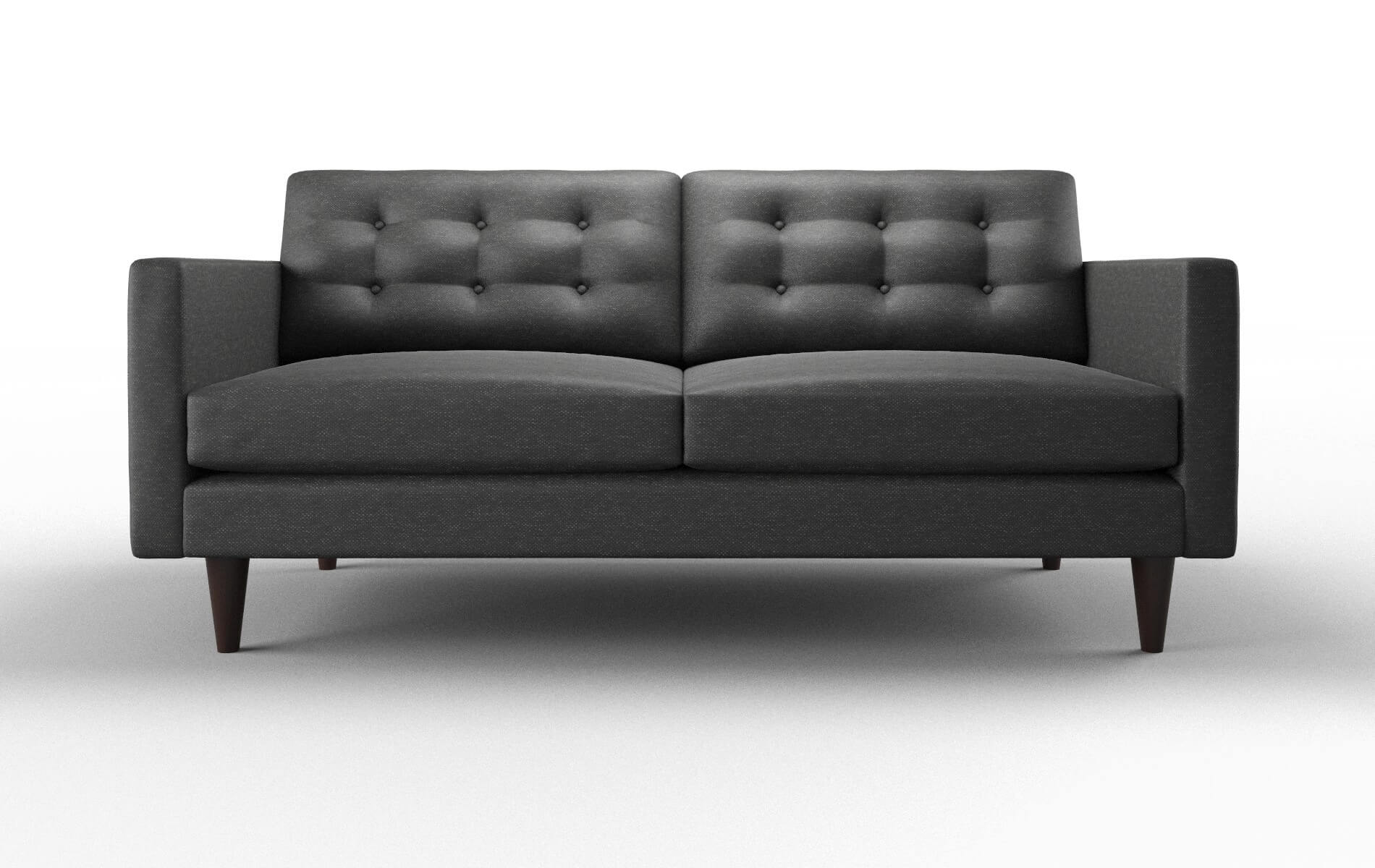 Turin Phoenix Charcoal Sofa espresso legs 1