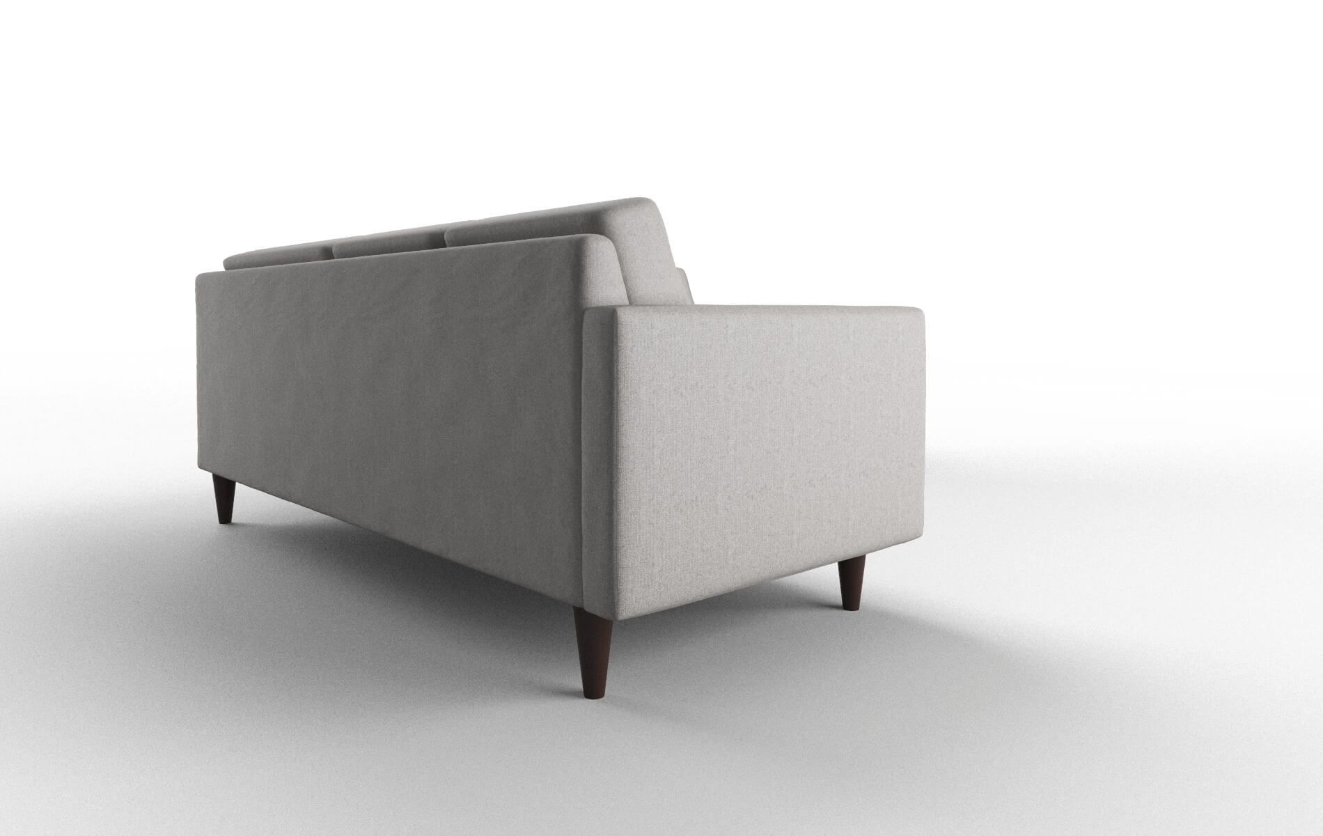 Turin Prime Ash Sectional espresso legs 3