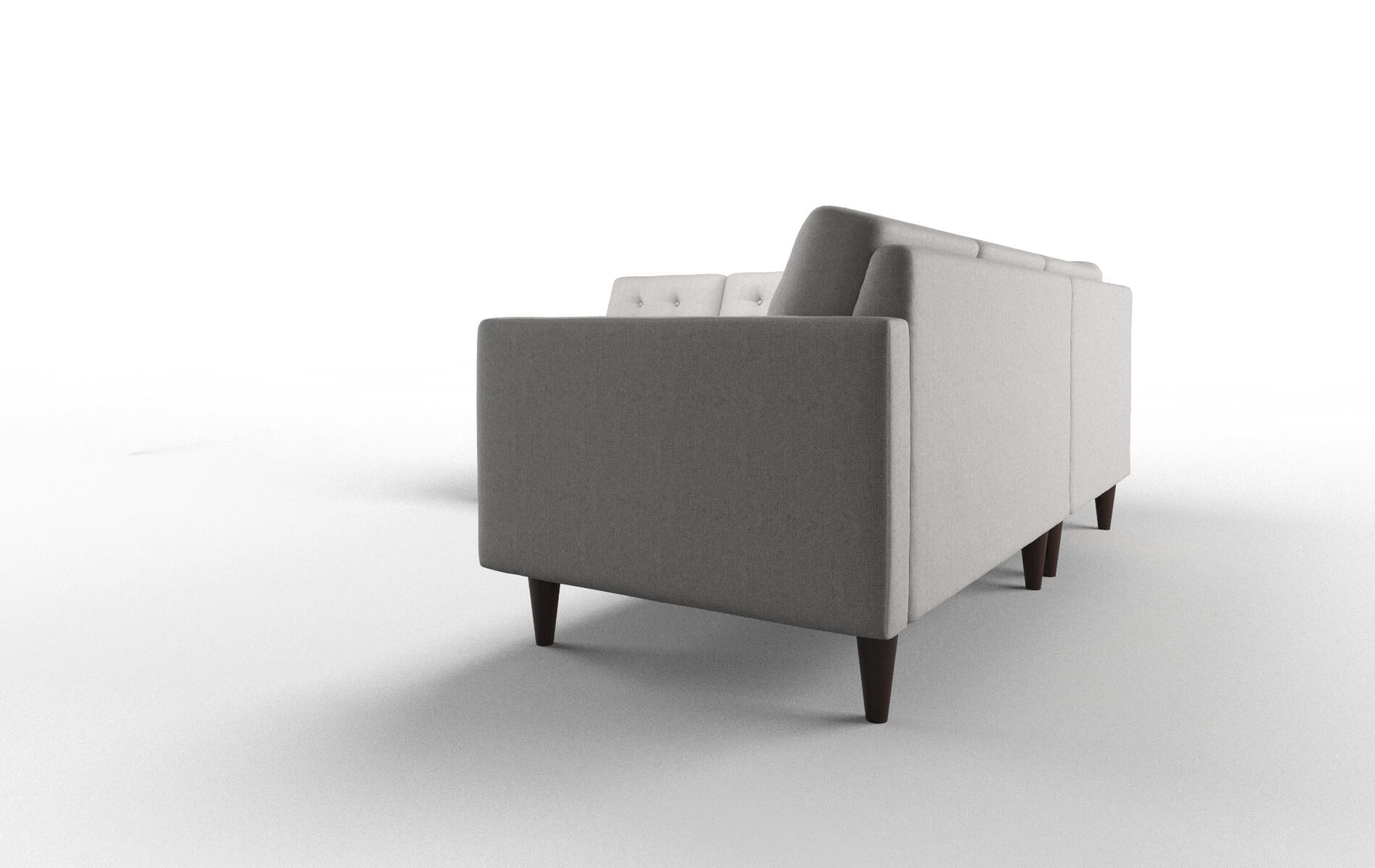 Turin Prime Ash Sectional espresso legs 4