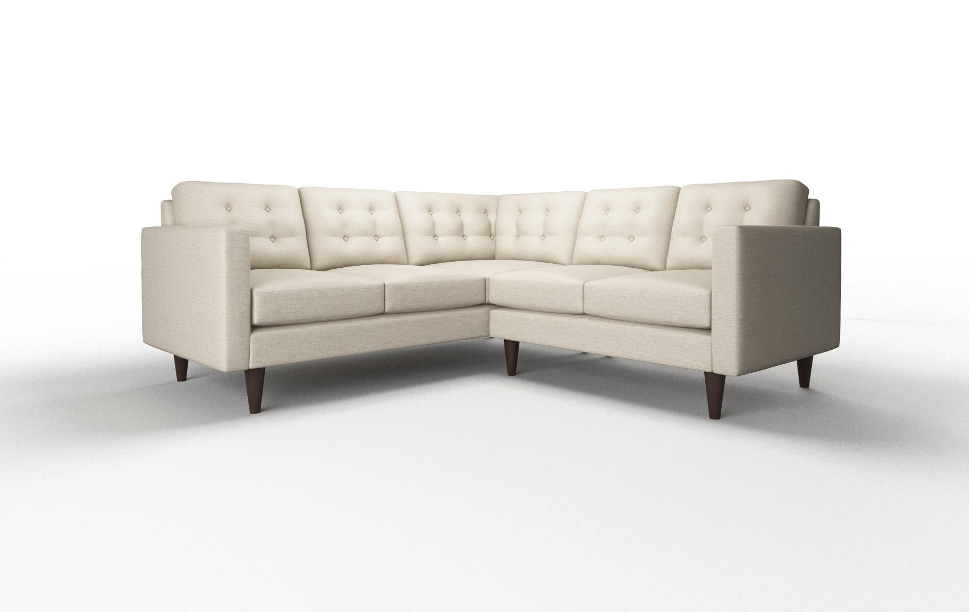 Turin Prime Dusk Sectional espresso legs 1