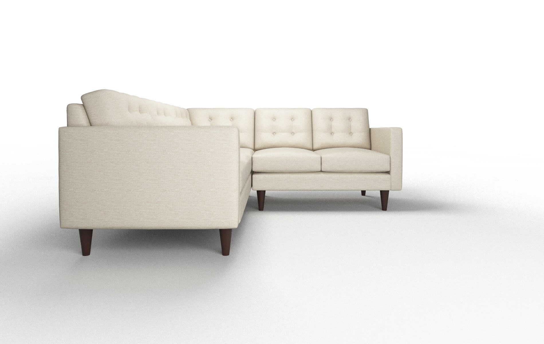 Turin Prime Dusk Sectional espresso legs 2
