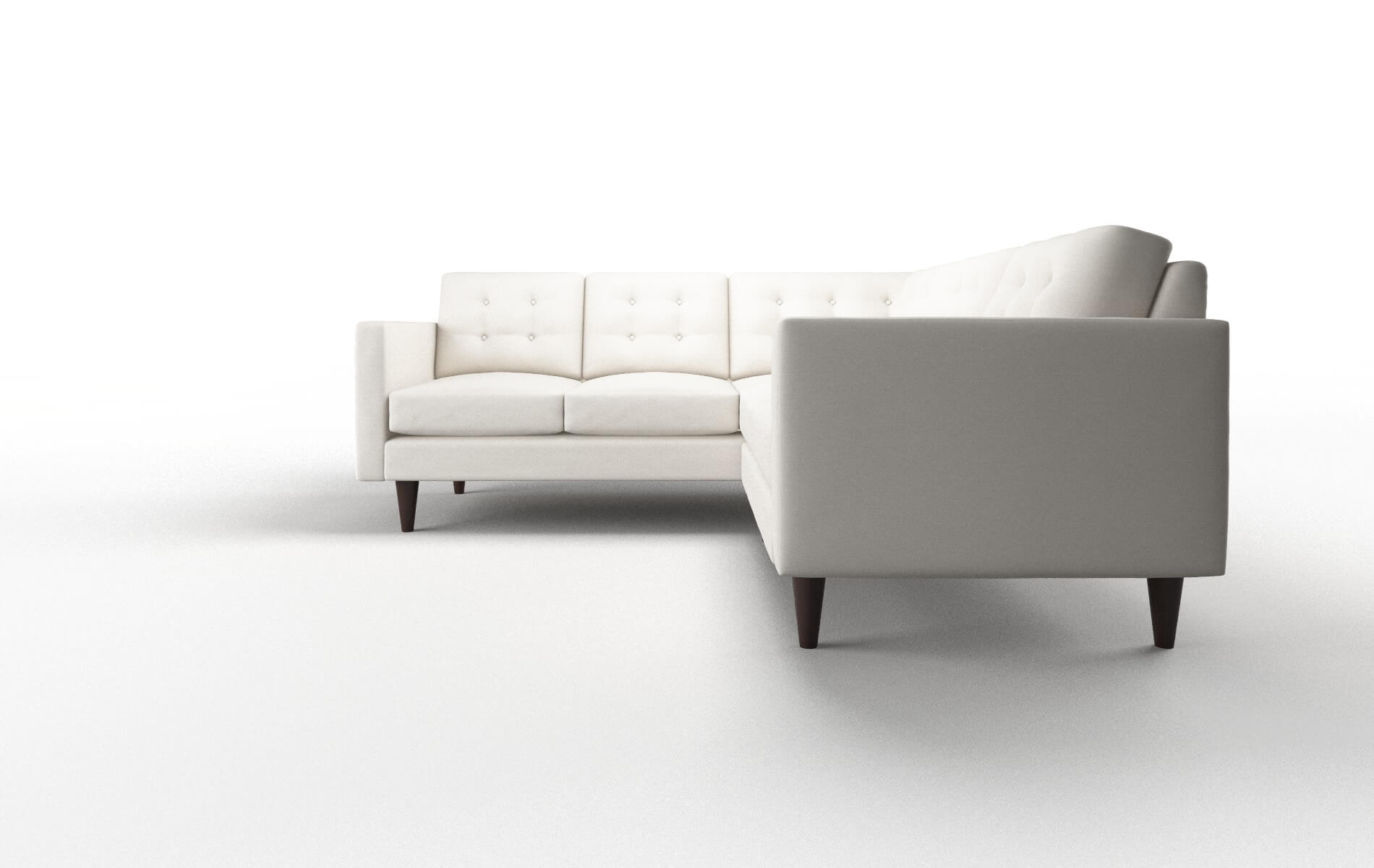 Turin Redondo Pearl Sectional espresso legs 5