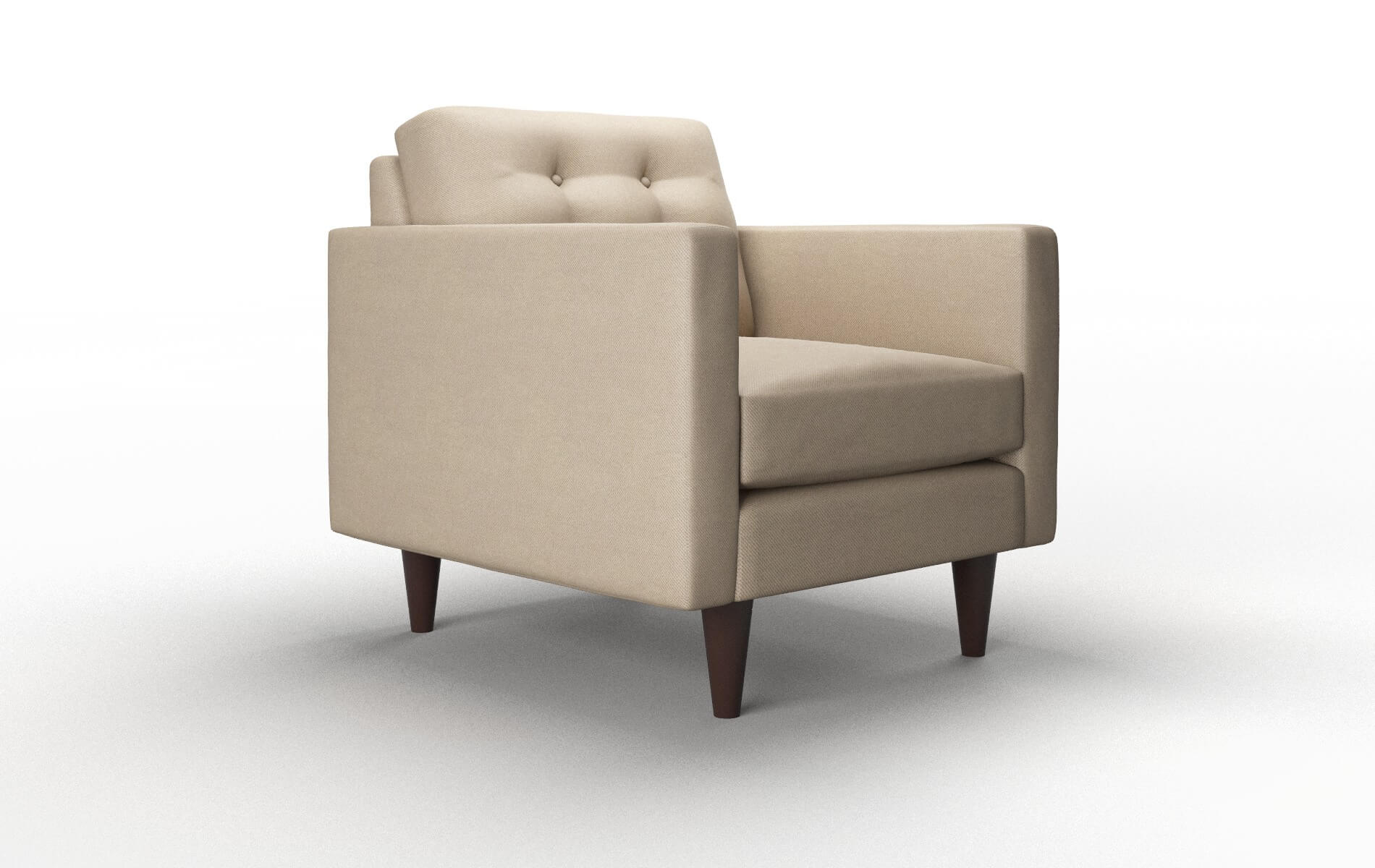 Turin Rocket Cappuccino Chair espresso legs 2