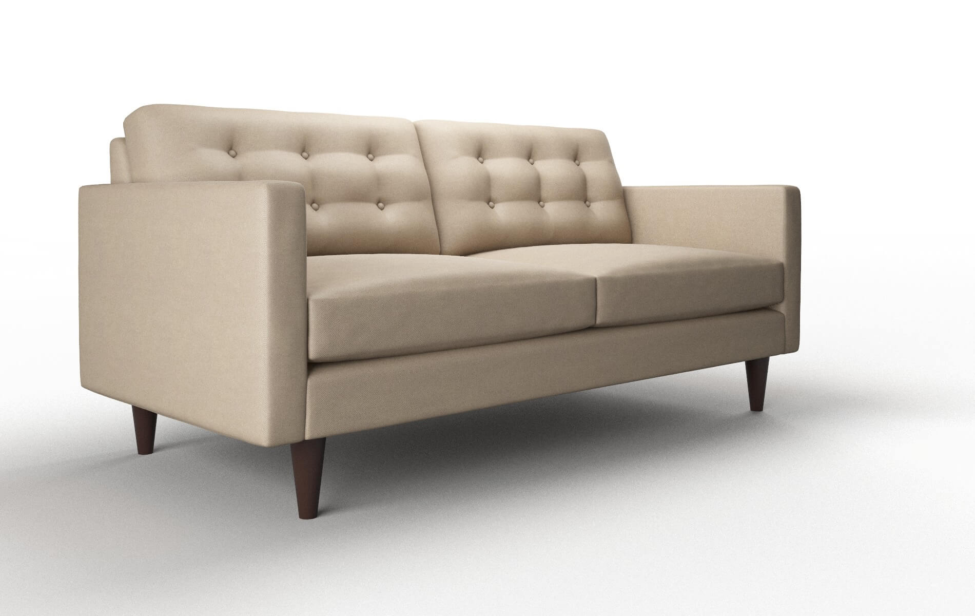 Turin Rocket Cappuccino Sofa espresso legs 2