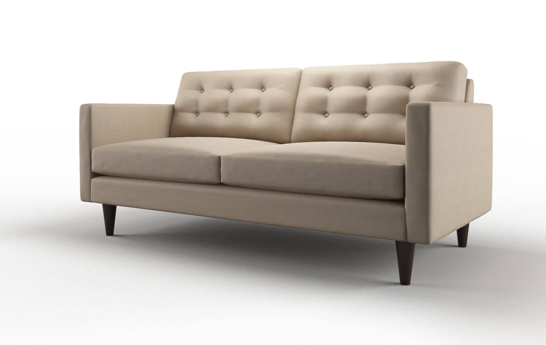 Turin Rocket Cappuccino Sofa espresso legs 4