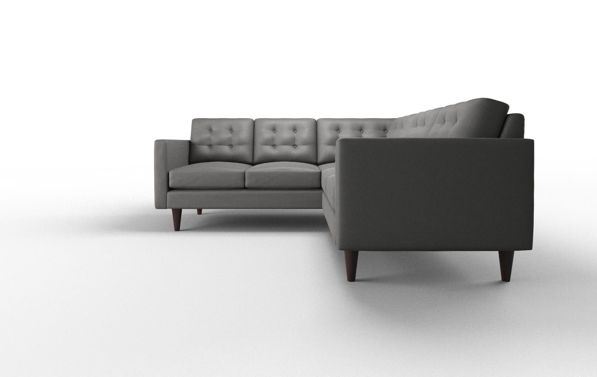 Turin Rocket Charcoal Sectional espresso legs 5