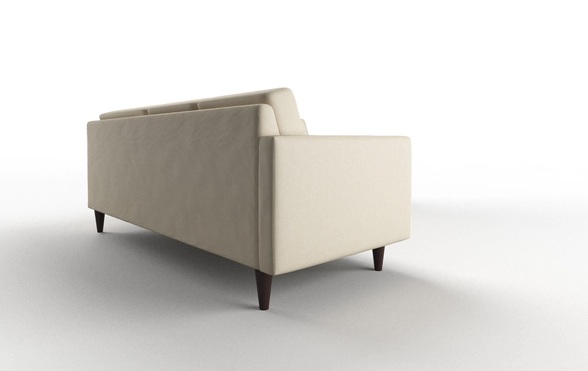 Turin Rocket Sand Sectional espresso legs 3