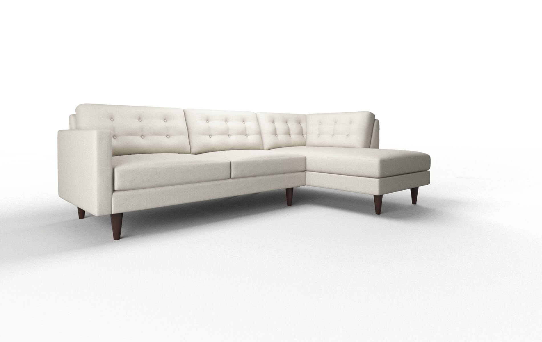 Turin Sasha Linen Panel espresso legs 2