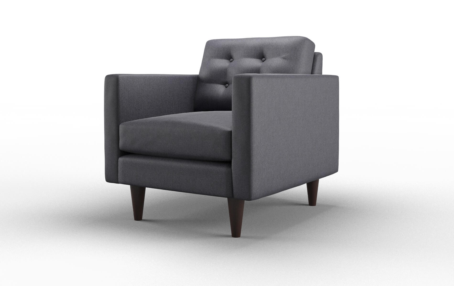 Turin Sasha Navy Chair espresso legs 4