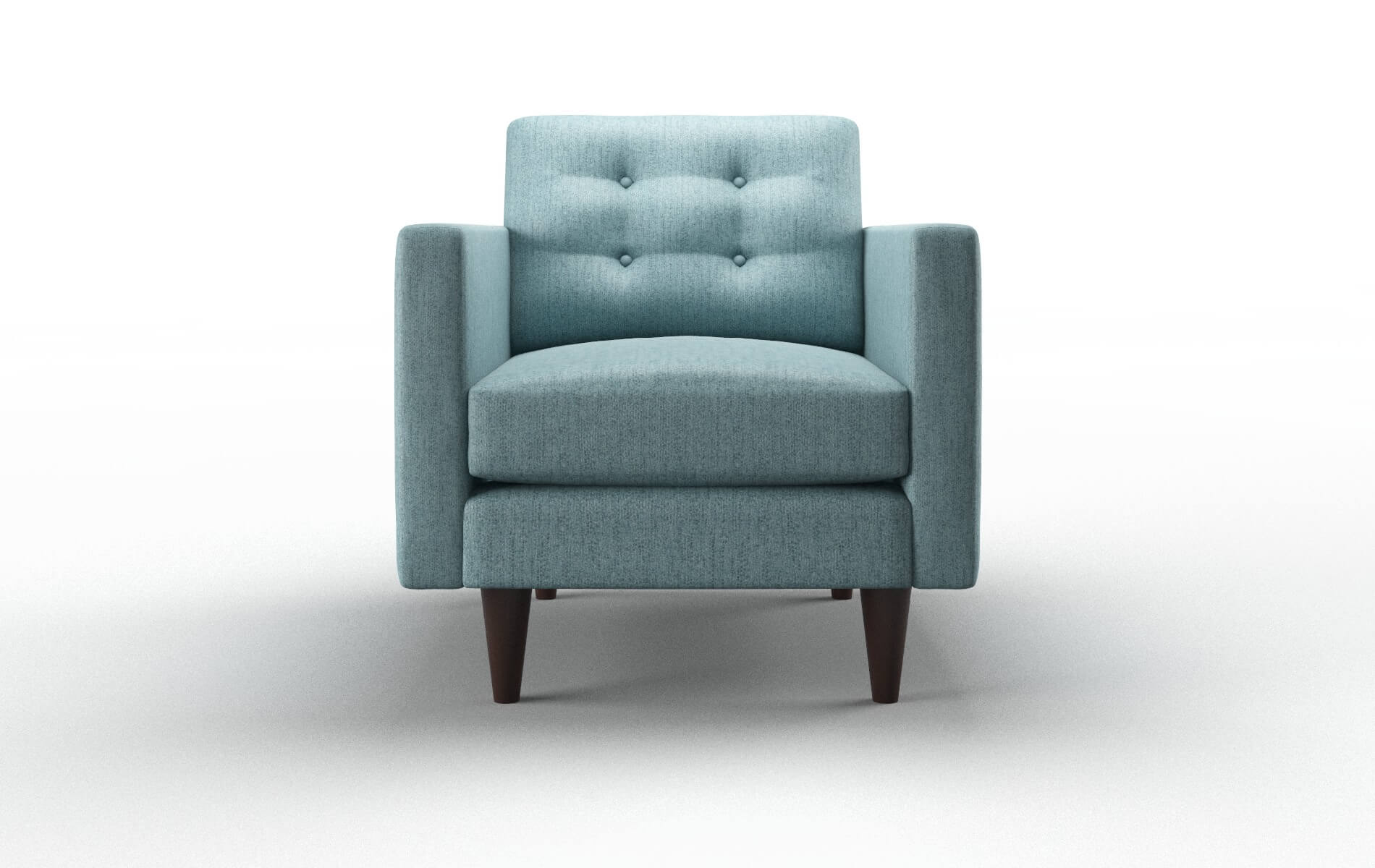 Turin Sasha Teal Chair espresso legs 1