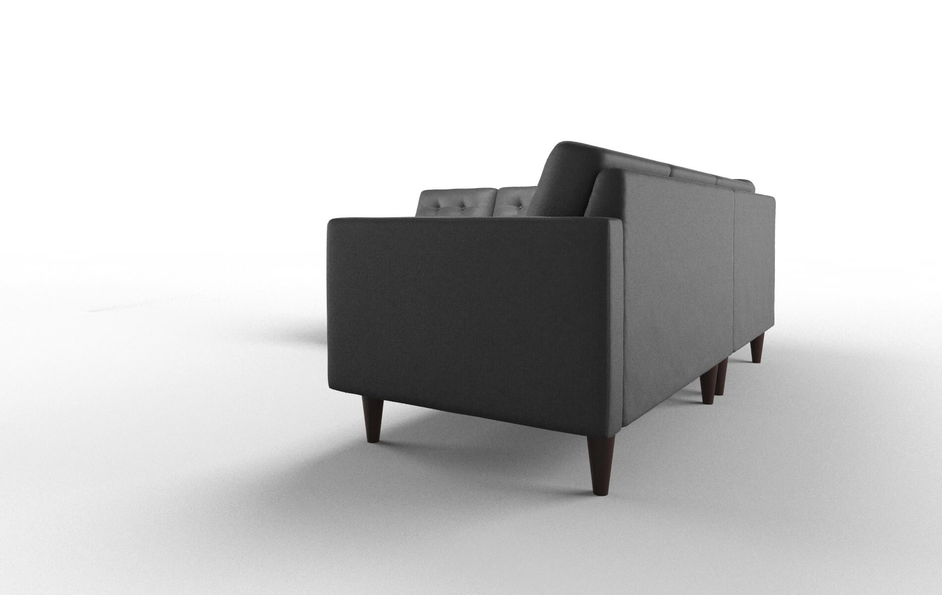 Turin Sosoftness 54 Sectional espresso legs 4