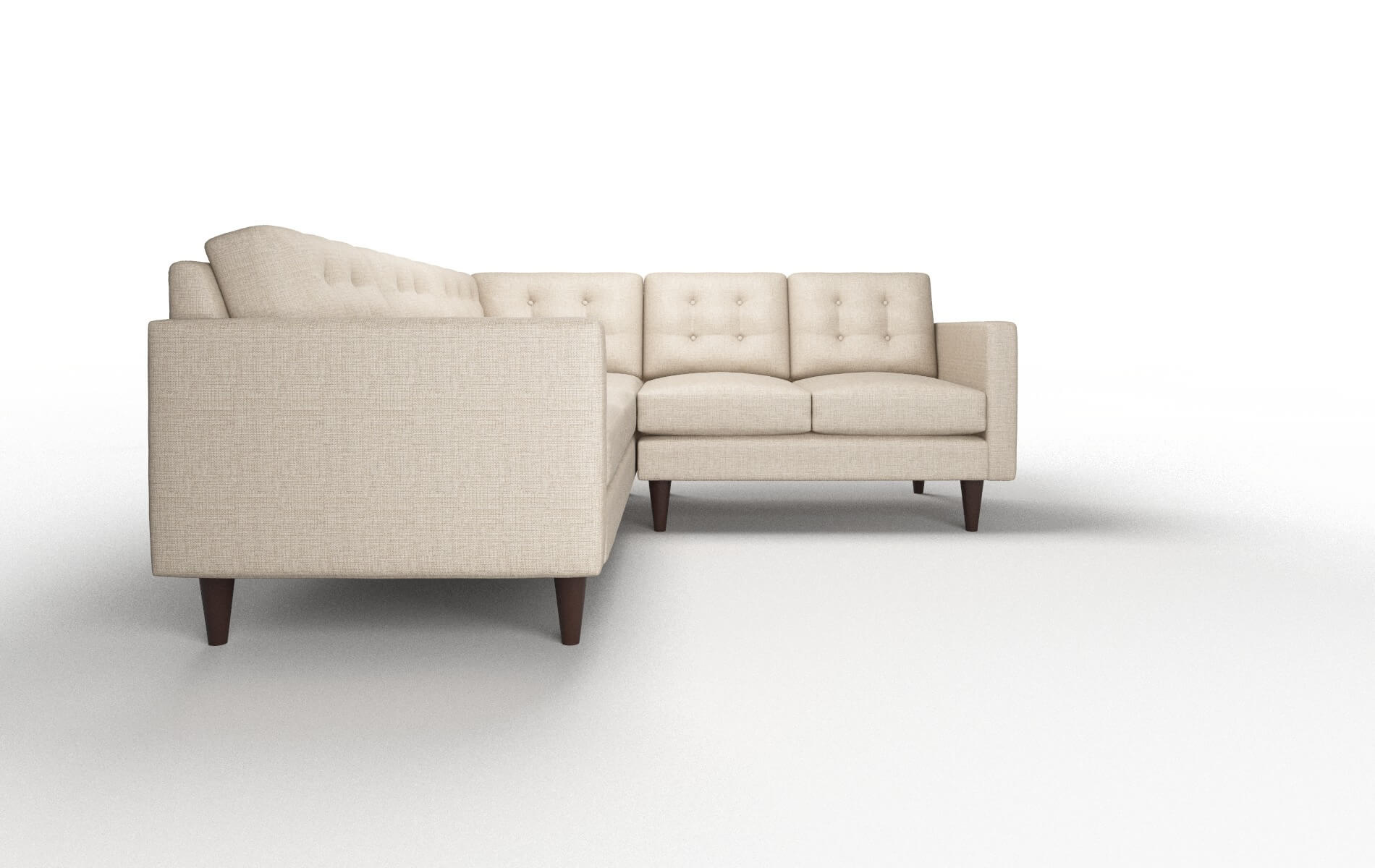 Turin Sosoftness 74 Sectional espresso legs 2