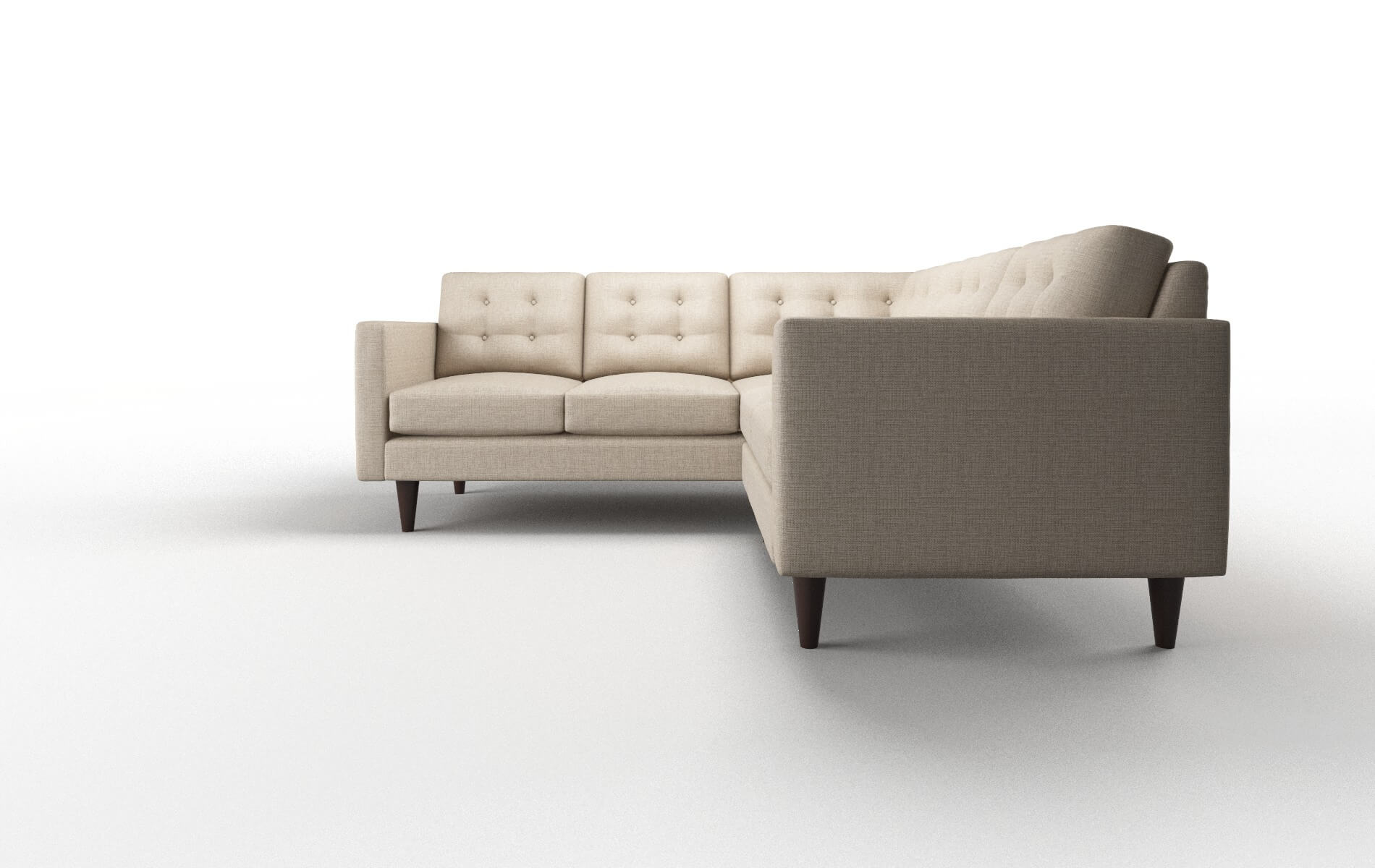 Turin Sosoftness 74 Sectional espresso legs 5
