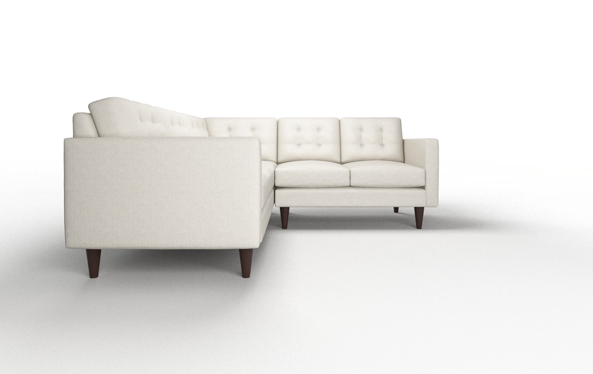Turin Terrain Natural Sectional espresso legs 2