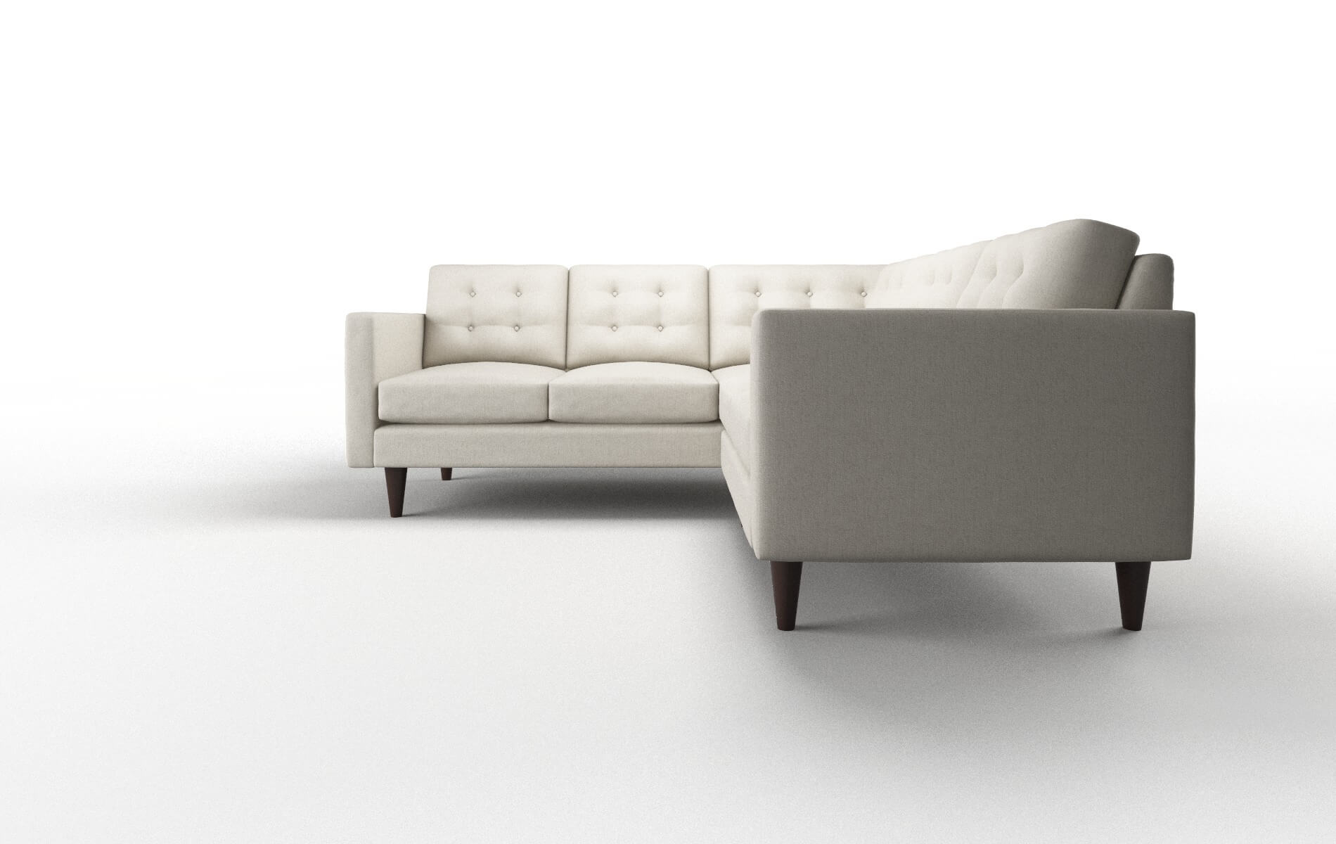 Turin Terrain Natural Sectional espresso legs 5
