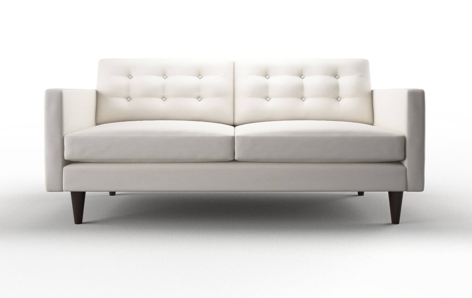 Turin Venice Eggshell Sofa espresso legs 1