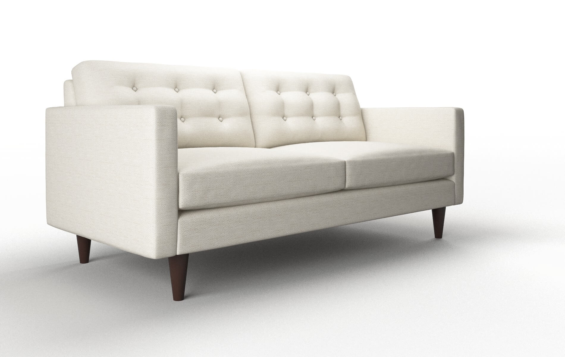 Turin Venus Cream Sofa espresso legs 2