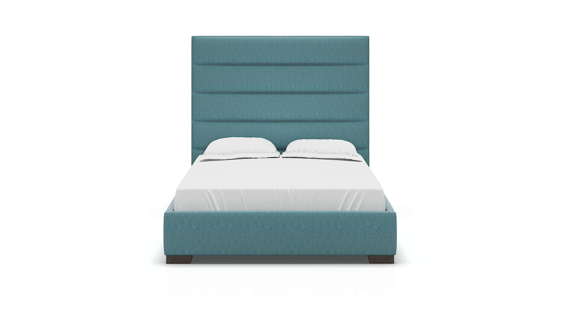 Vida Cosmo Turquoise Bed espresso legs 1