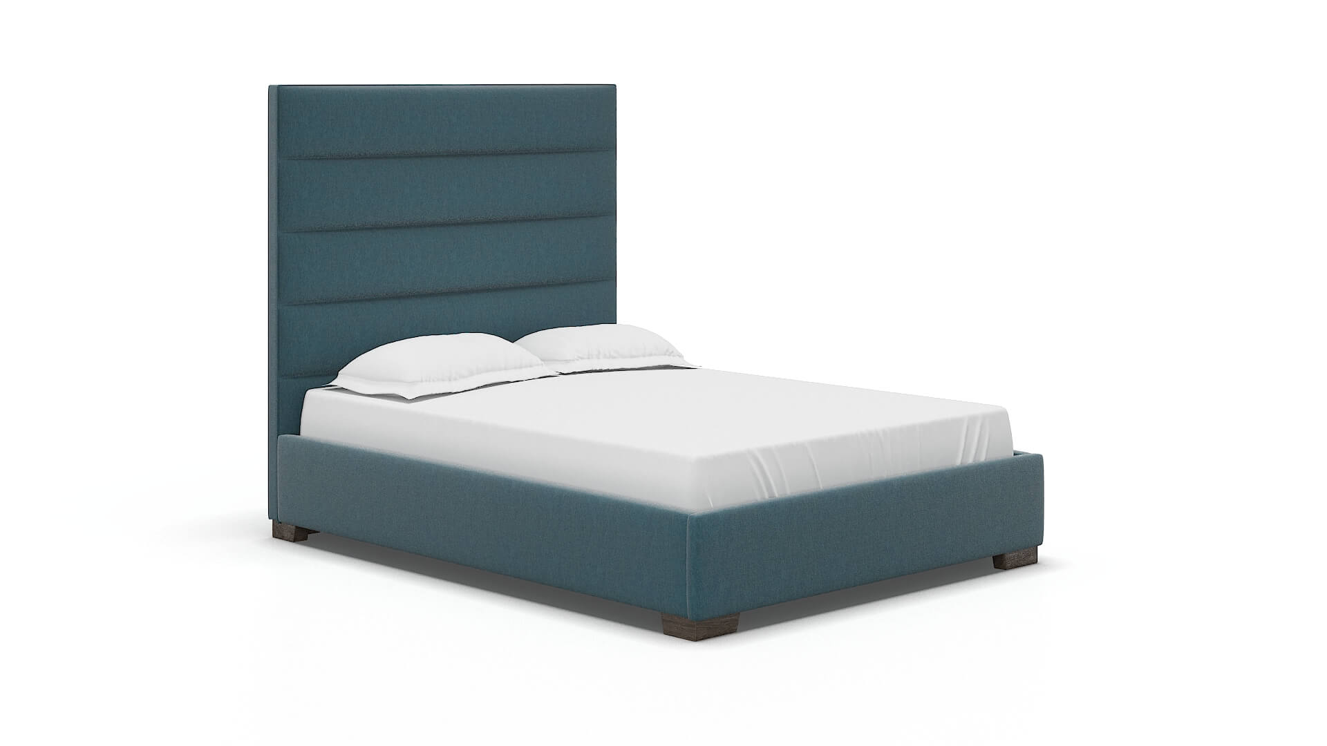 Vida Hepburn Teal Bed espresso legs 2