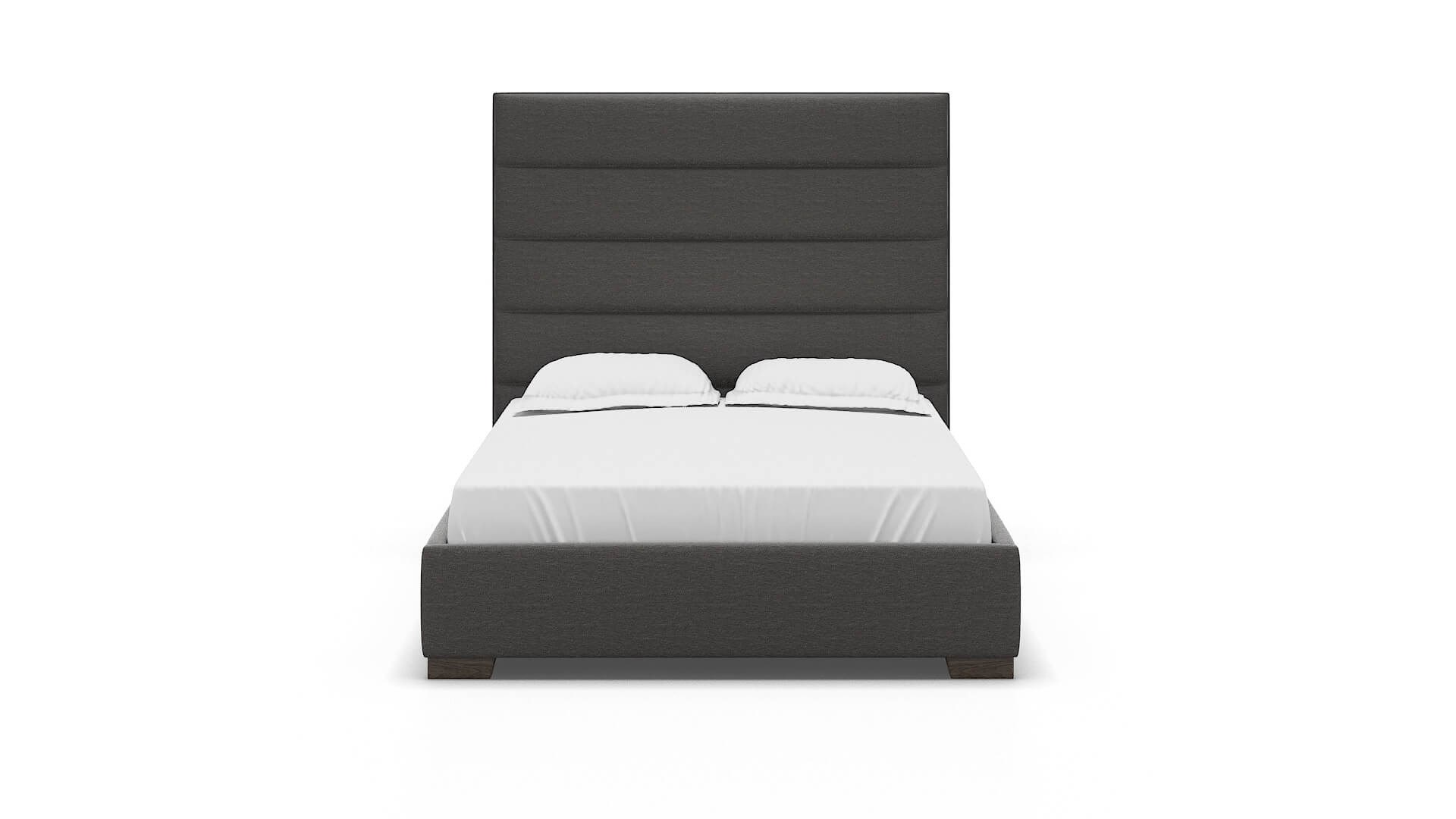 Vida Oscar Grey Bed espresso legs 1