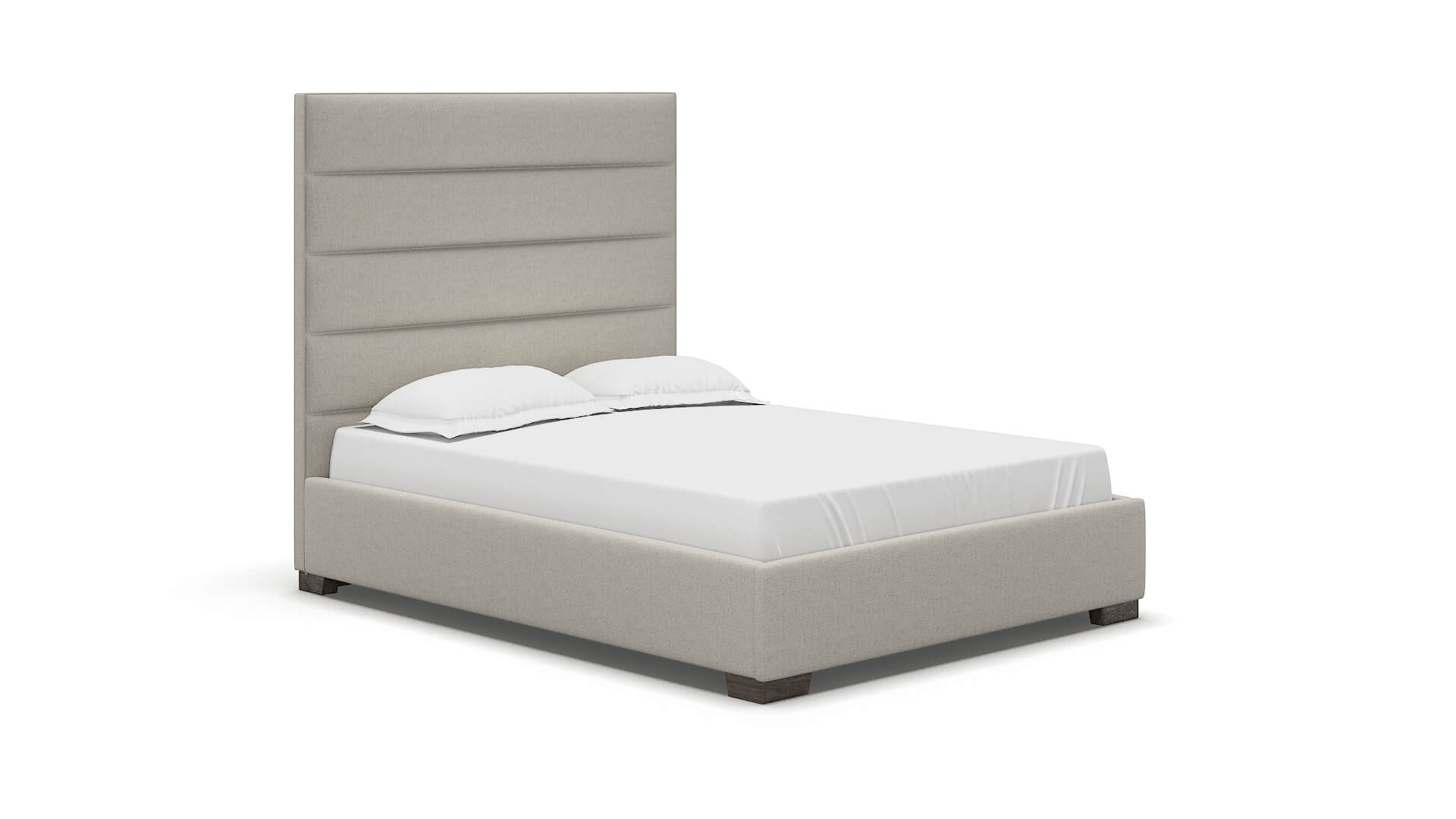 Vida Sasha Linen Bed espresso legs 2