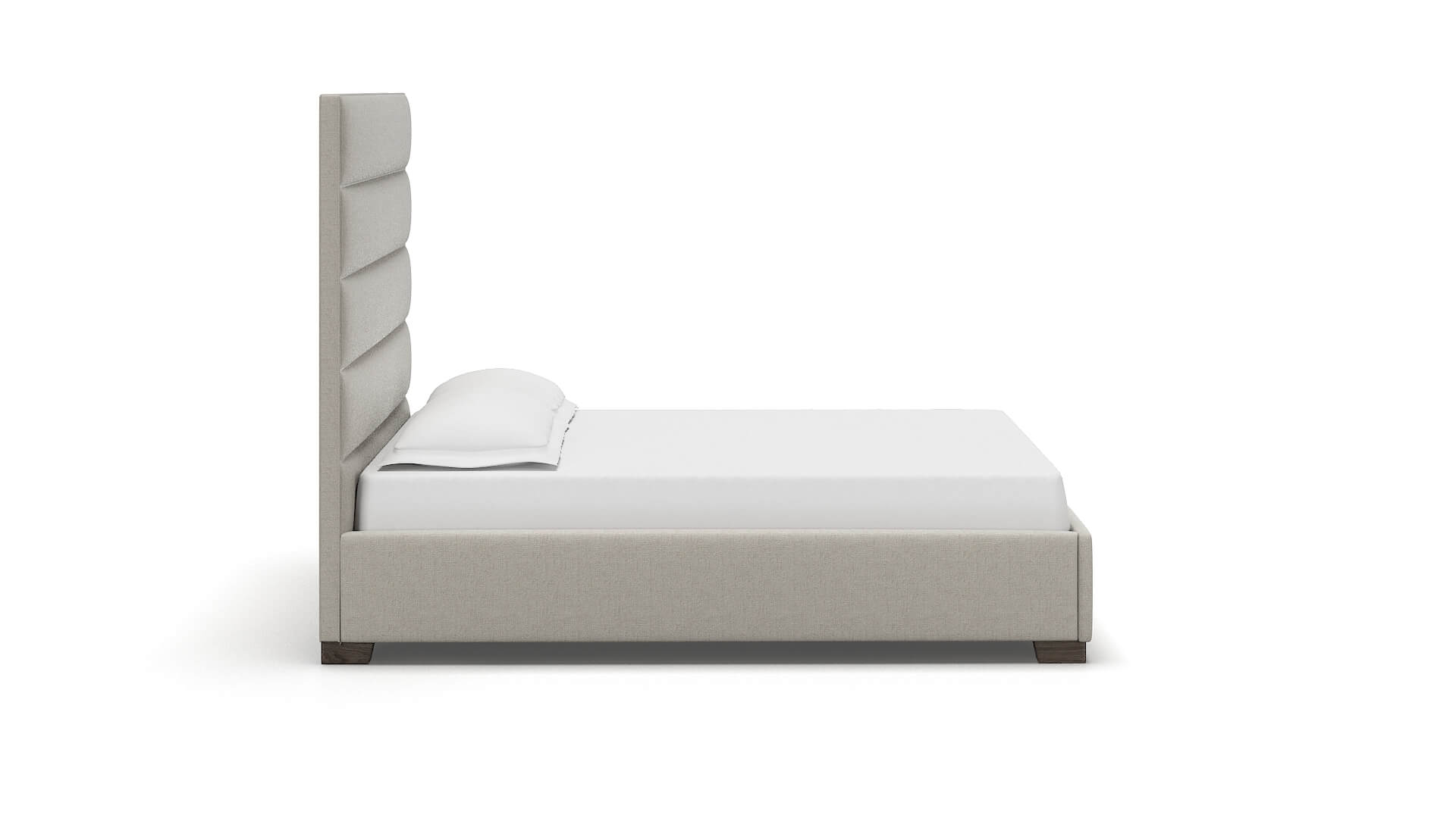 Vida Sasha Linen Bed espresso legs 3