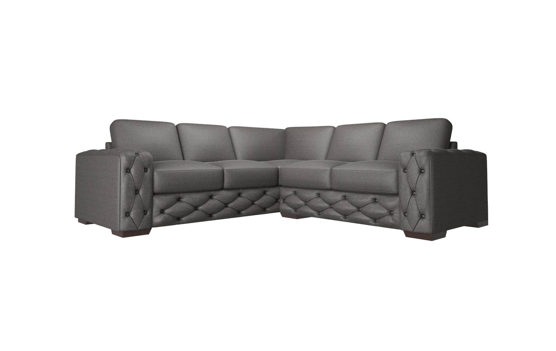 Windsor Avenger Denim Sectional espresso legs 1