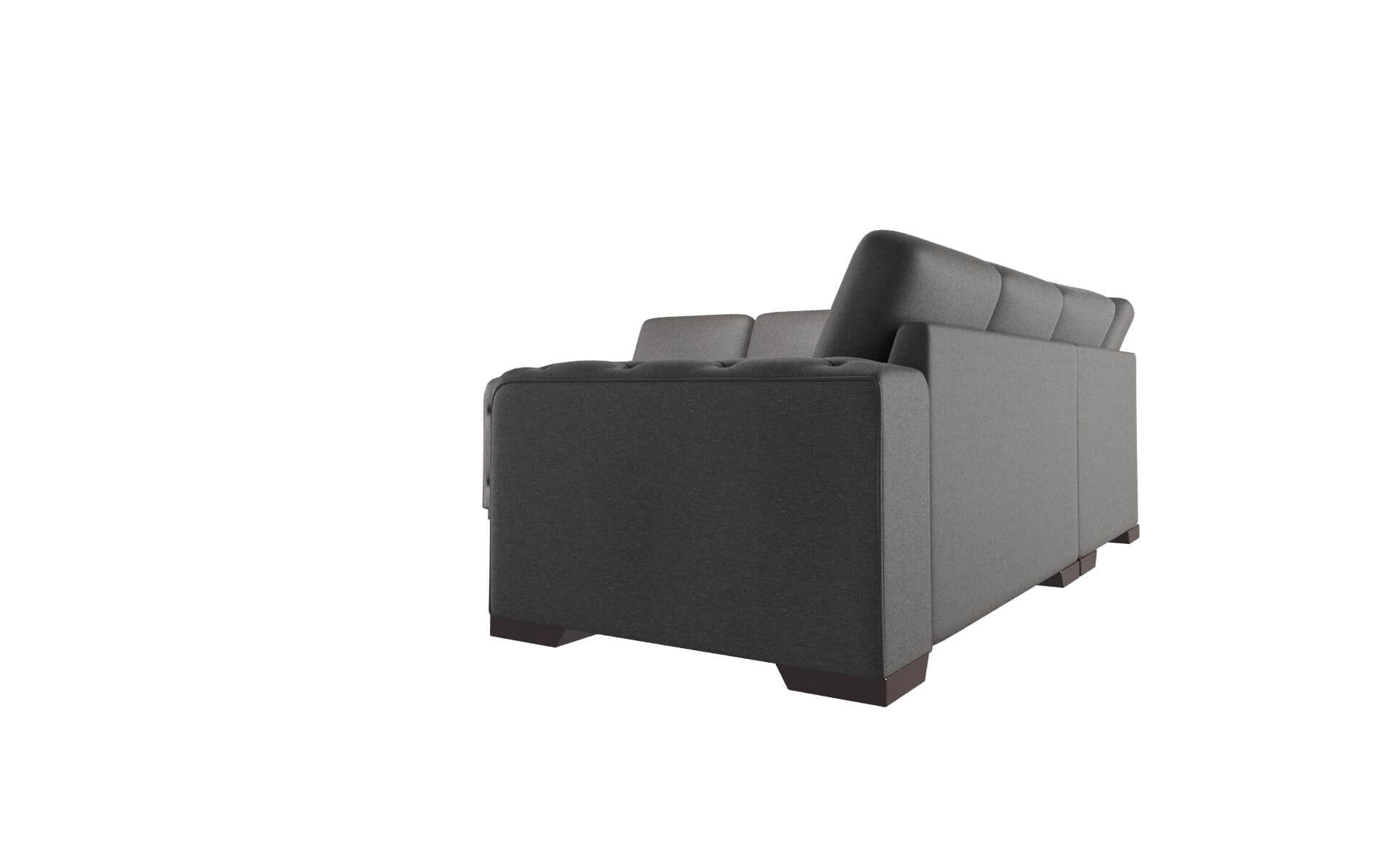 Windsor Avenger Denim Sectional espresso legs 4