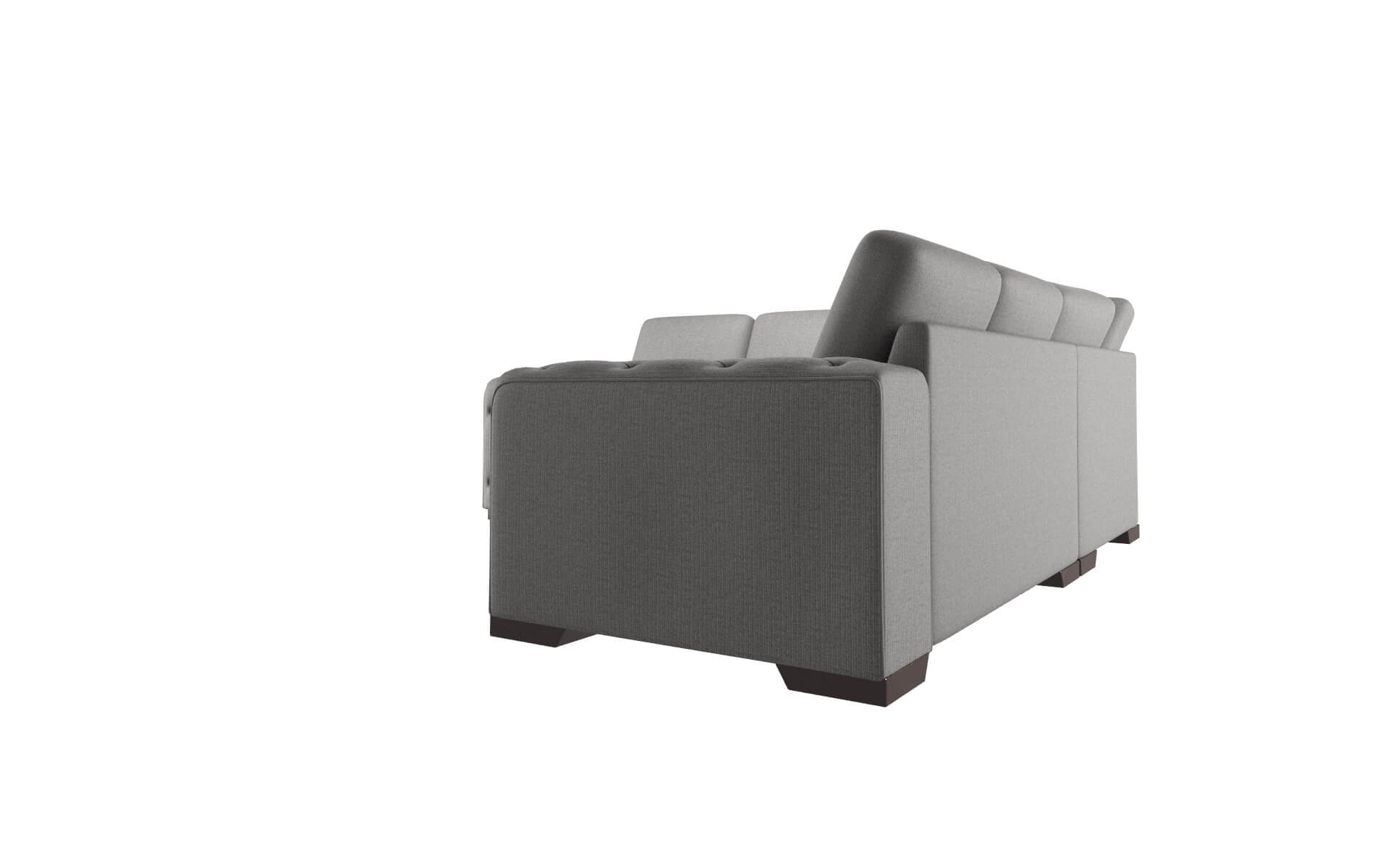 Windsor Avenger Zinc Sectional espresso legs 4