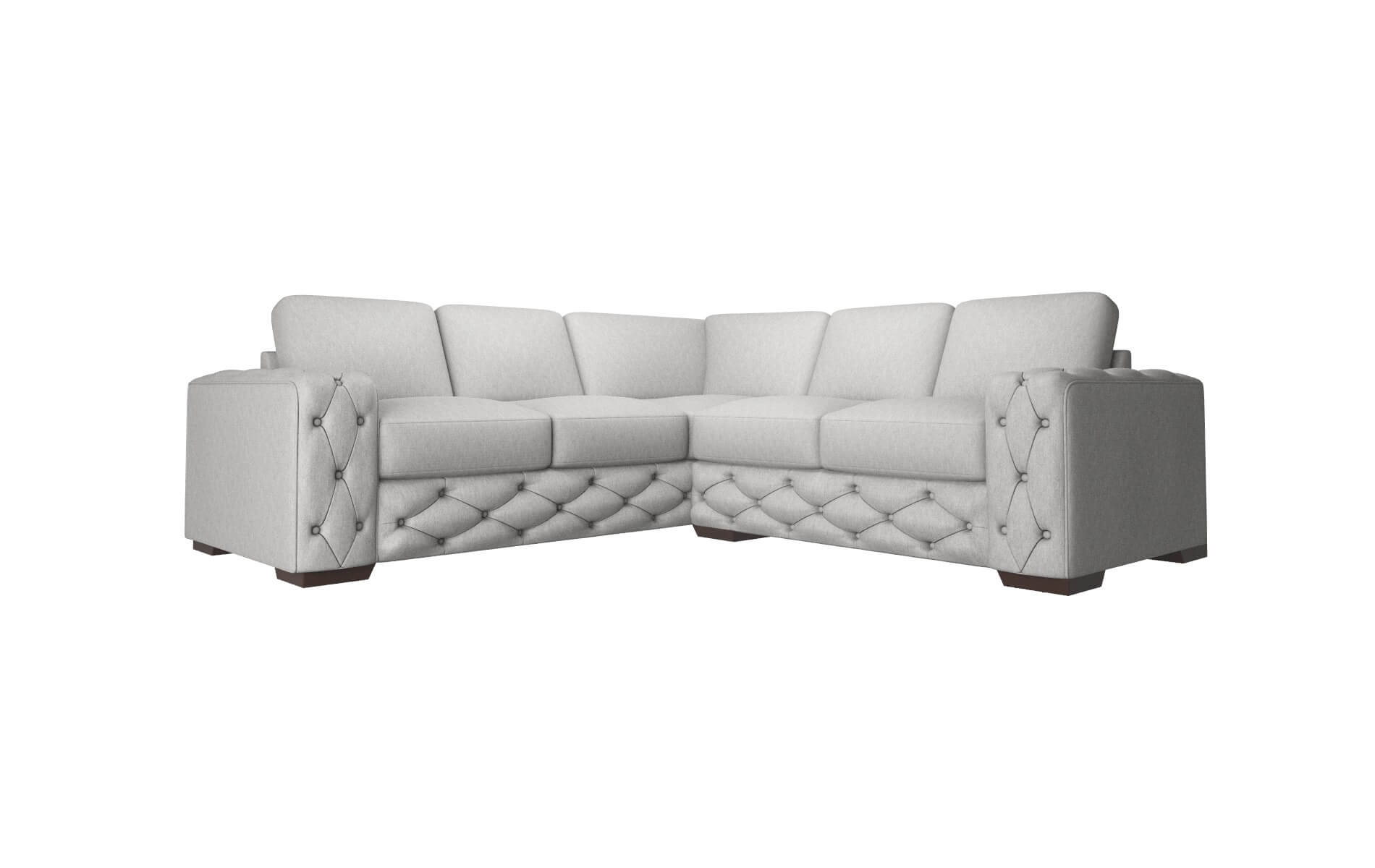 Windsor Bungalow Graphite Sectional espresso legs 1