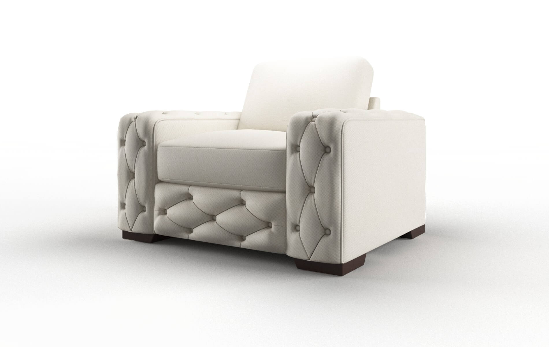 Windsor Bungalow Ivory Chair espresso legs 4