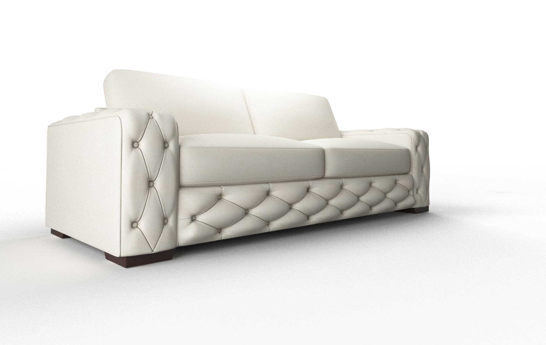 Windsor Bungalow Ivory Sofa espresso legs 2