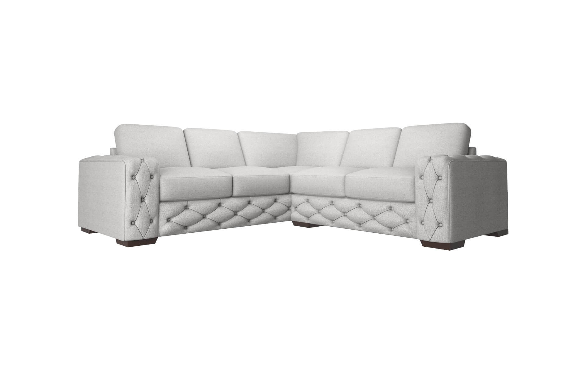 Windsor Catalina Silver Sectional espresso legs