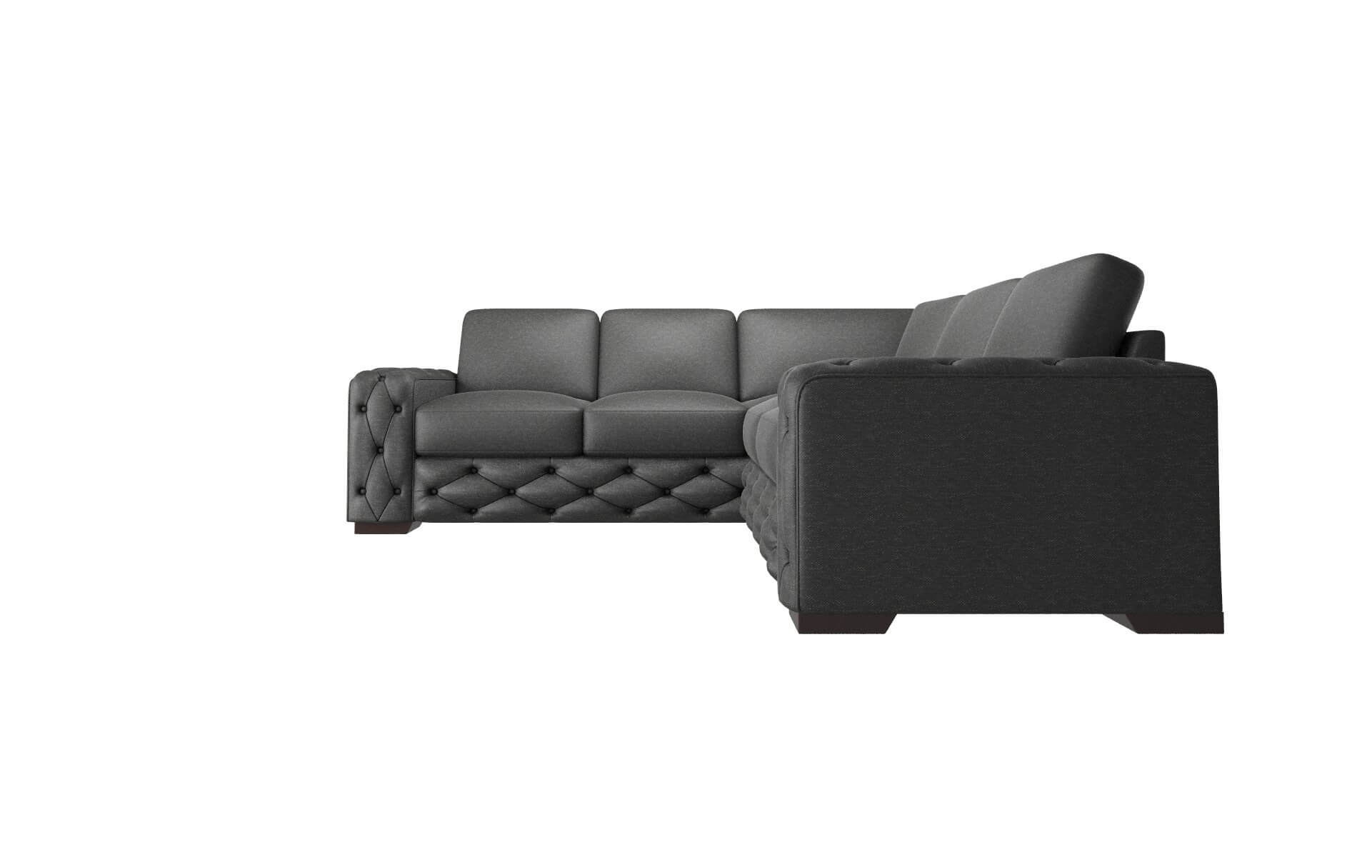 Windsor Chance Denim Sectional espresso legs 5