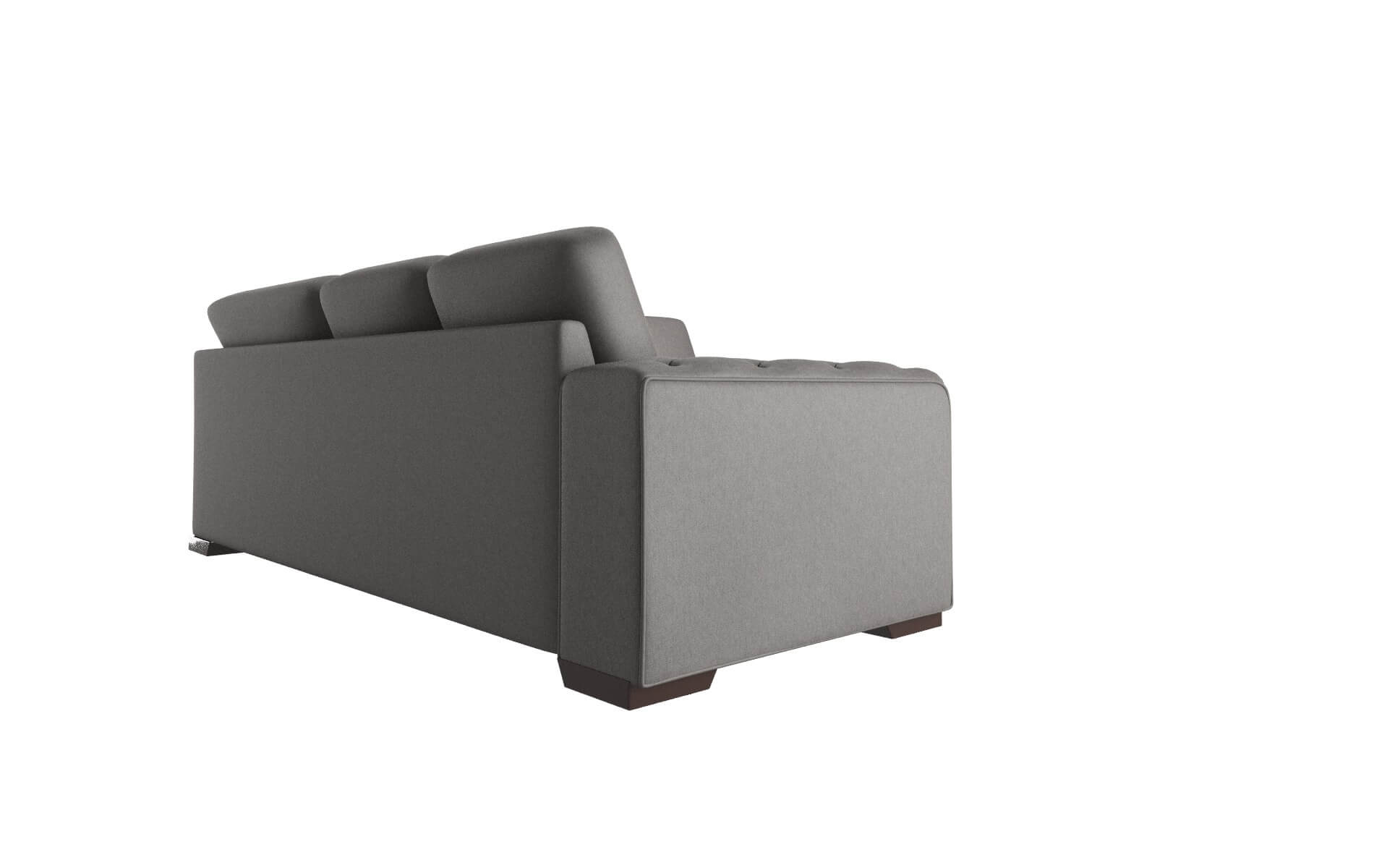 Windsor Cosmo Charcoal Sectional espresso legs 3