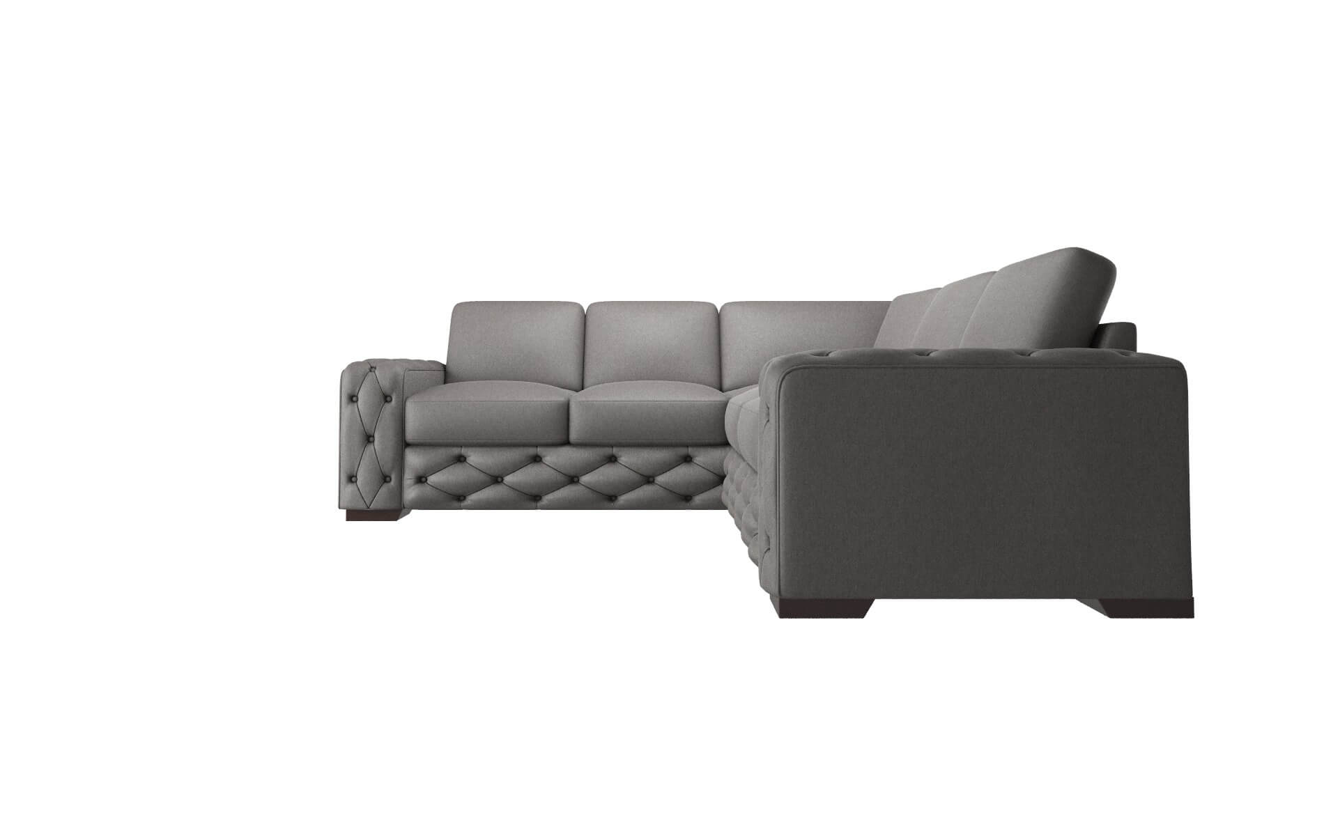 Windsor Cosmo Charcoal Sectional espresso legs 5