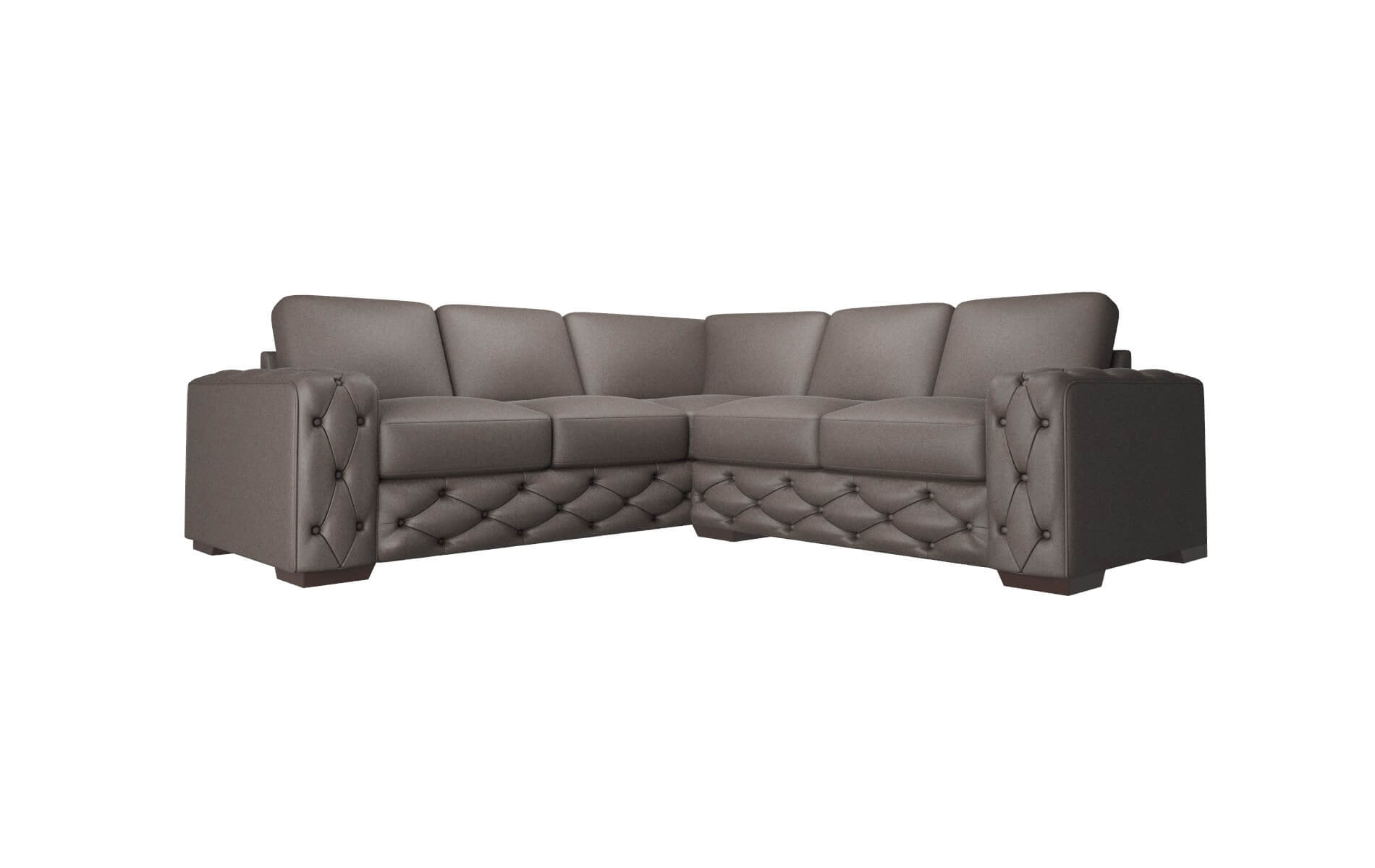 Windsor Cosmo Chocolate Sectional espresso legs 1