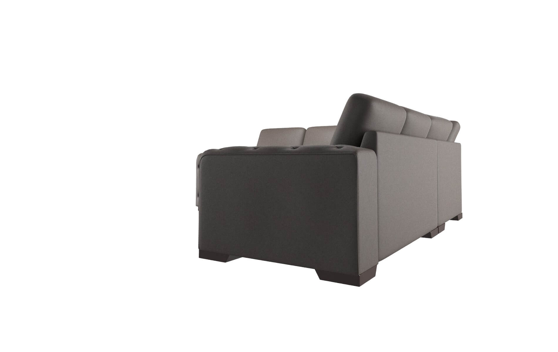 Windsor Cosmo Chocolate Sectional espresso legs 4